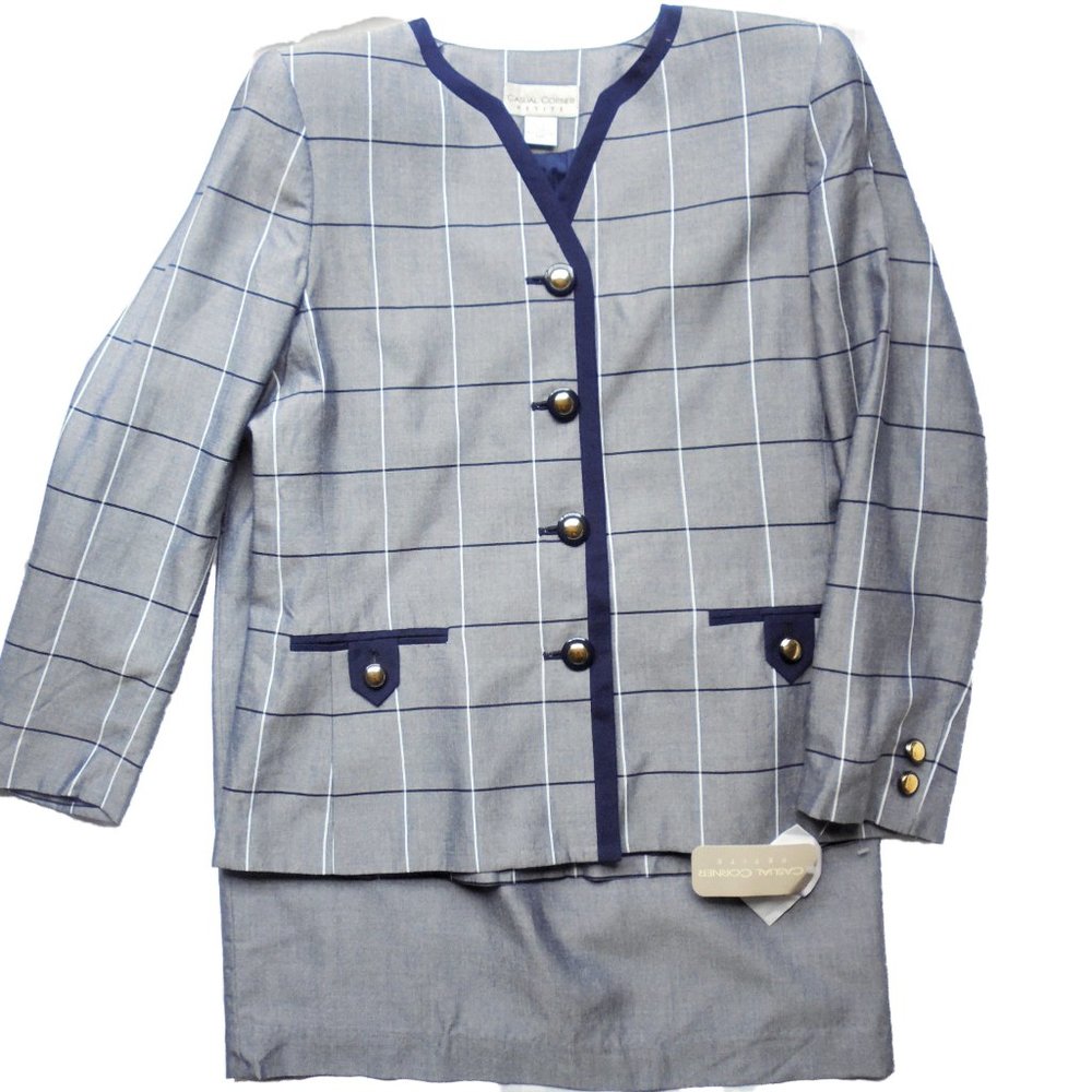 Suit Jacket Skirt 14P NEW 2- piece set Casual Corner Petites